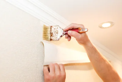 Pose de papier peint à Luant — revêtements muraux et toiles de verre